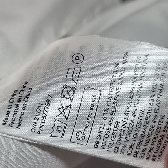 H&M double breasted Gray plaid blazer - Picture 3 of 8